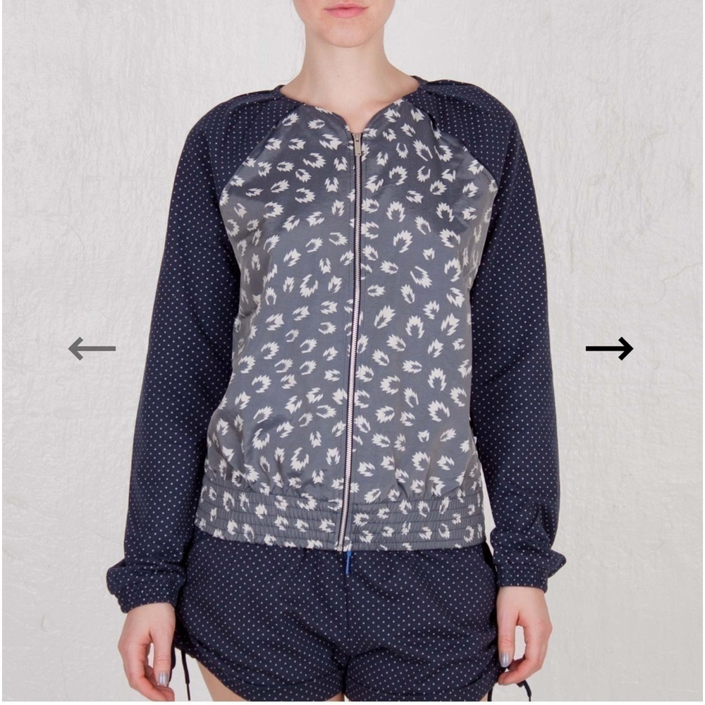 Adidas Originals W AOP Mixed Print Zip Jacket - Size L